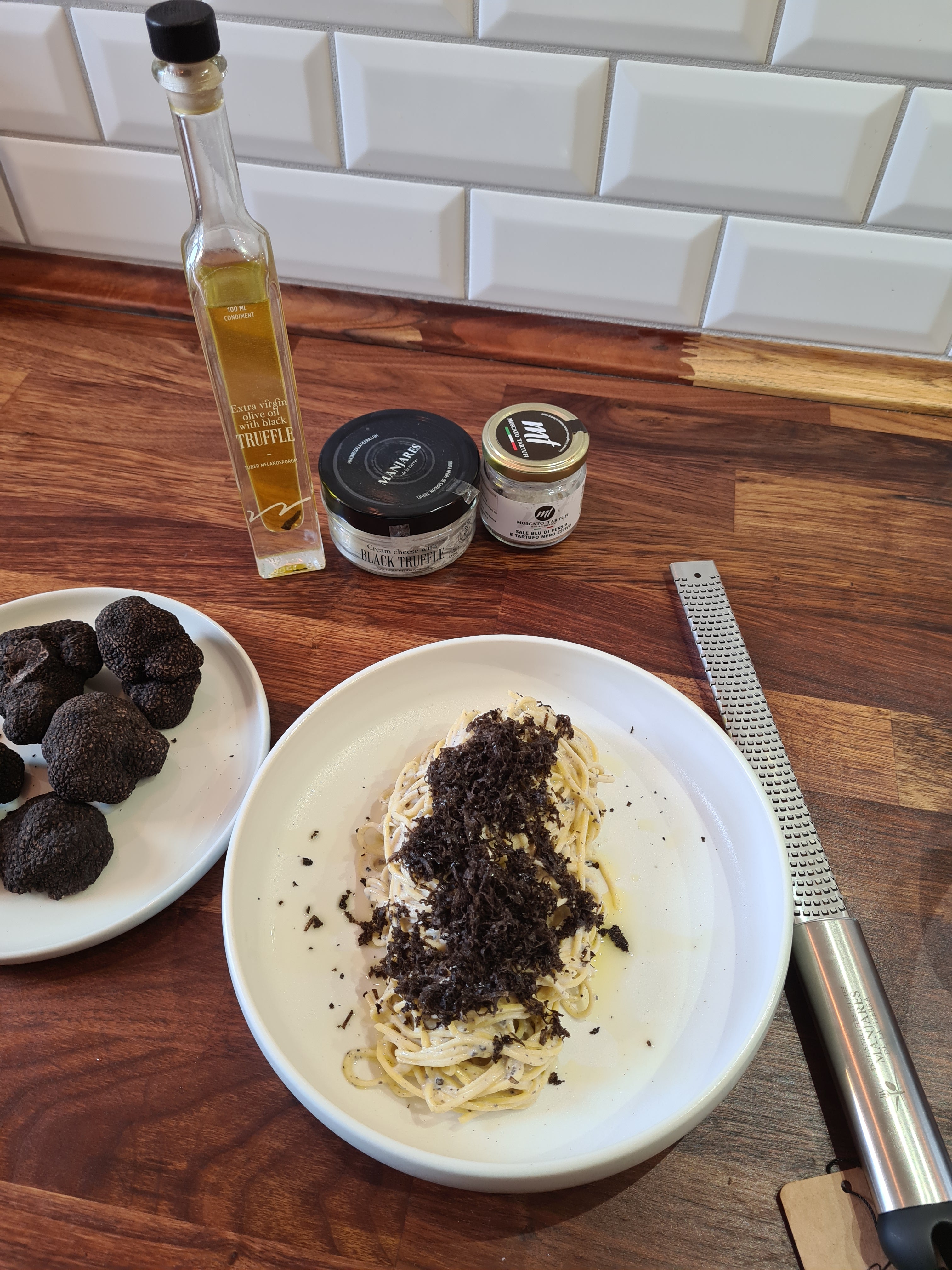 Cremet pastaret med frisk trøffel