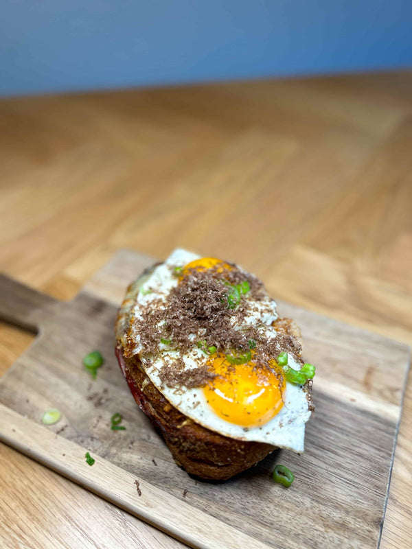 Croque Madame med trøffel & brie - sort trøffel